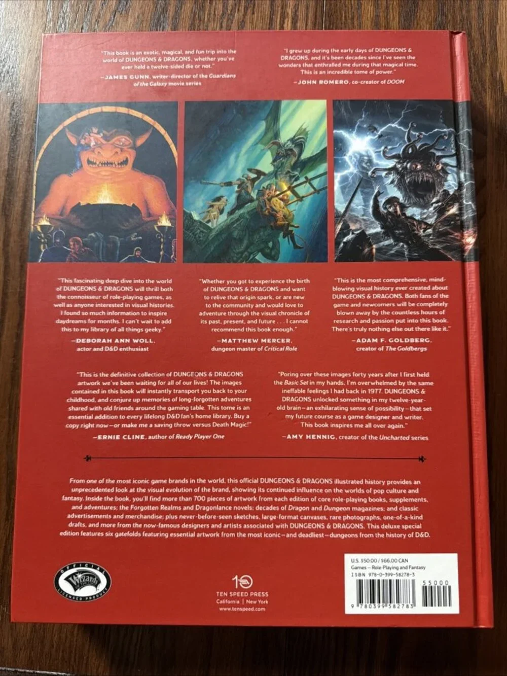 Dungeons & Dragons: Art & Arcana A Visual History Hardcover 2018